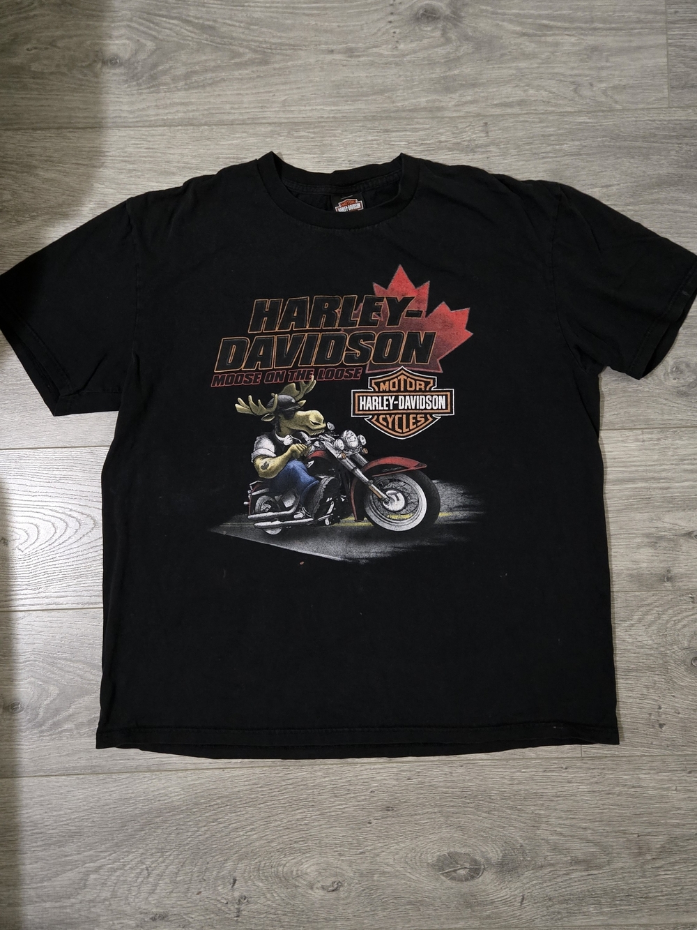 Vintage Harley Davidson Moose on the Loose T-Shirt - Men's XL